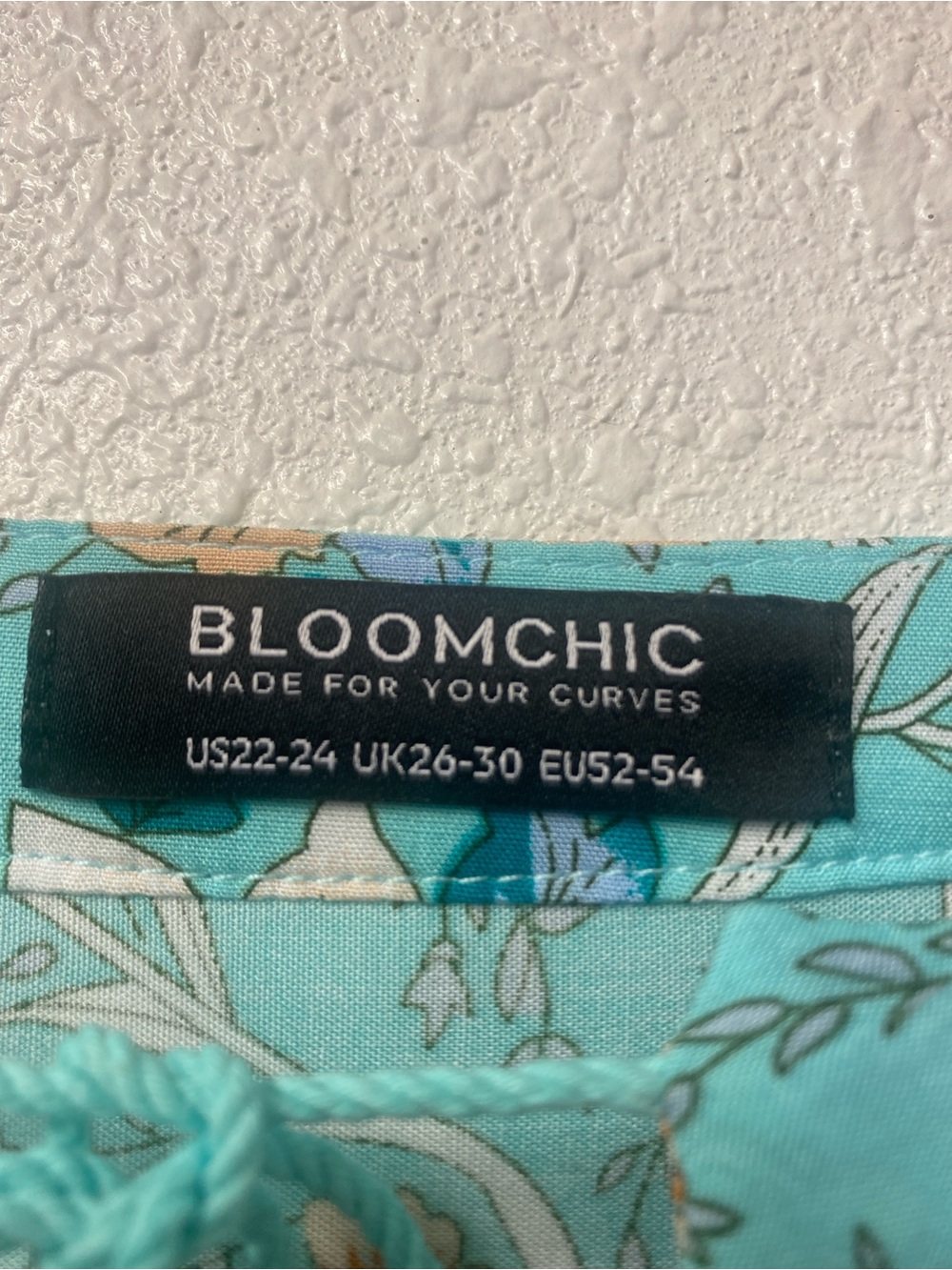 BloomChic Teal & Navy Boho Midi Dress - Picture 2 of 7